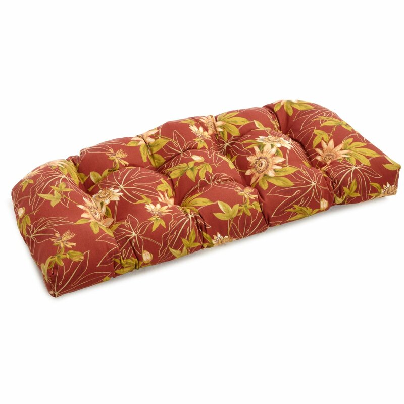 Blazing Needles Indoor/Outdoor Bench Cushion & Reviews Wayfair